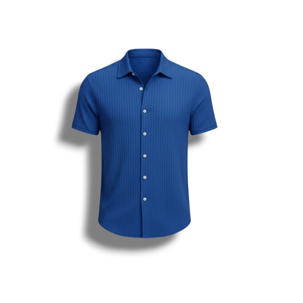 Curtis - Comfortable Men’s Shirt with Jacquard Pattern and Breathable Fabric